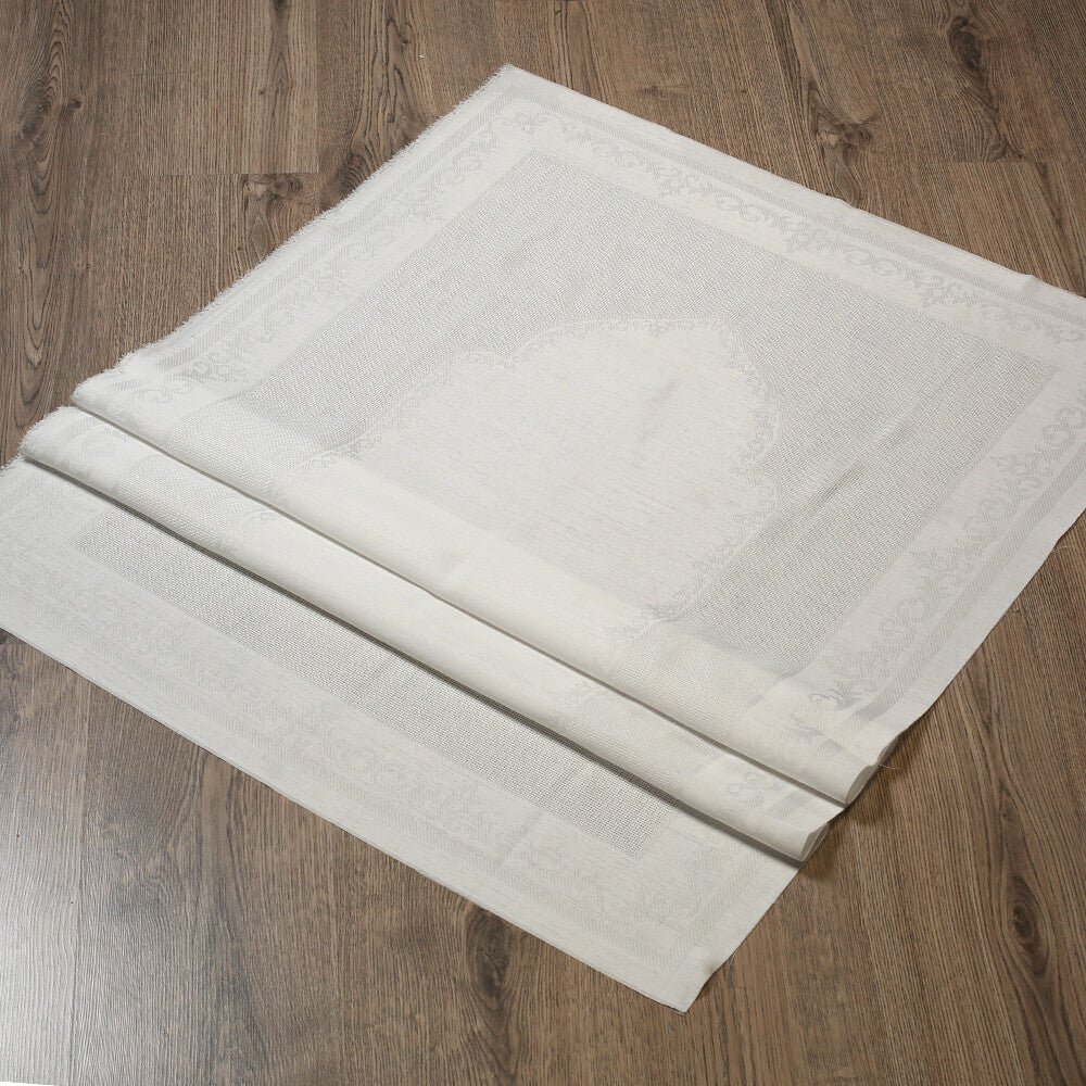 Loren Seccade Etamin Kumaşı 80x130 cm Beyaz-02